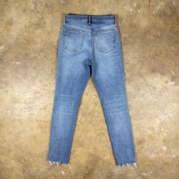 Free‎ People We The Free Distressed Raw Hem Jeans Women’s Size 28 Light Wash - Picture 5 of 15